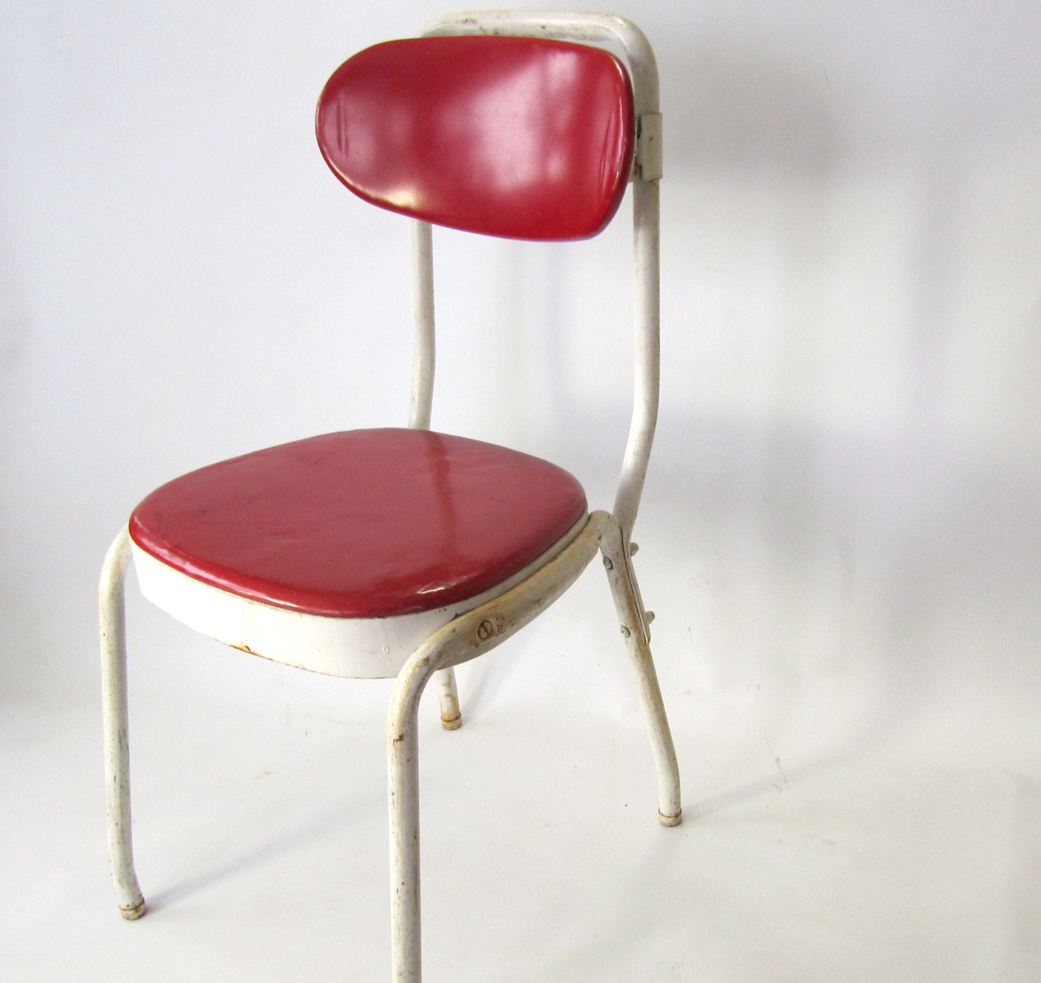 Cosco Metal Red Chair, Kitchen Chair Haute Juice