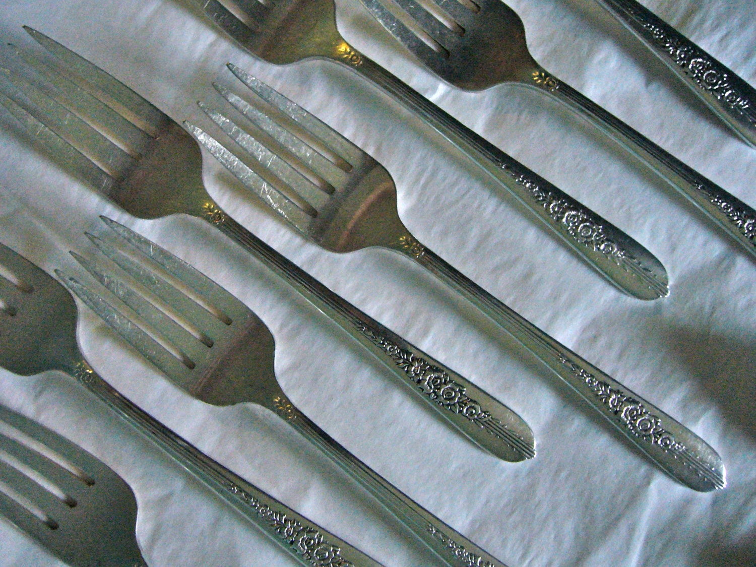 Vintage1939 SILVER PLATE FLATWARE / Nobility Royal Rose