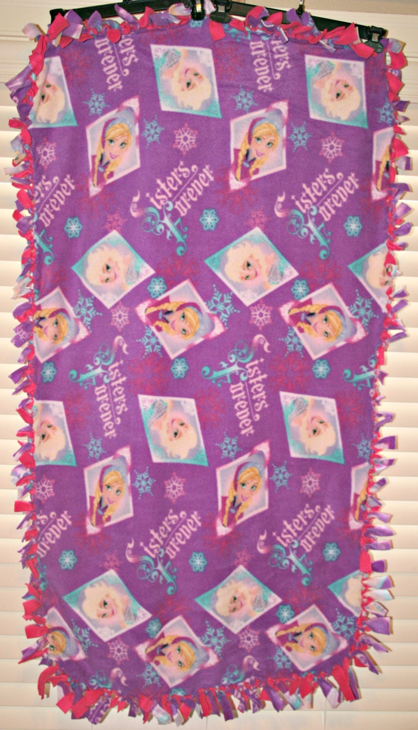 Frozen TieKnot Fleece Blanket