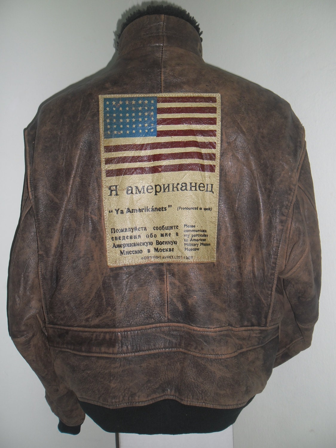 Vintage AVIREX Limited G-1 Flight Leather Jacket by VINTAGESDUKE