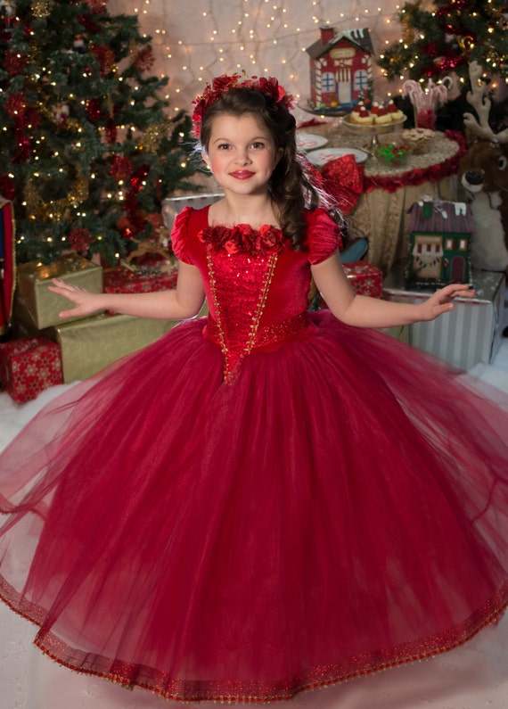 red gown for christmas party