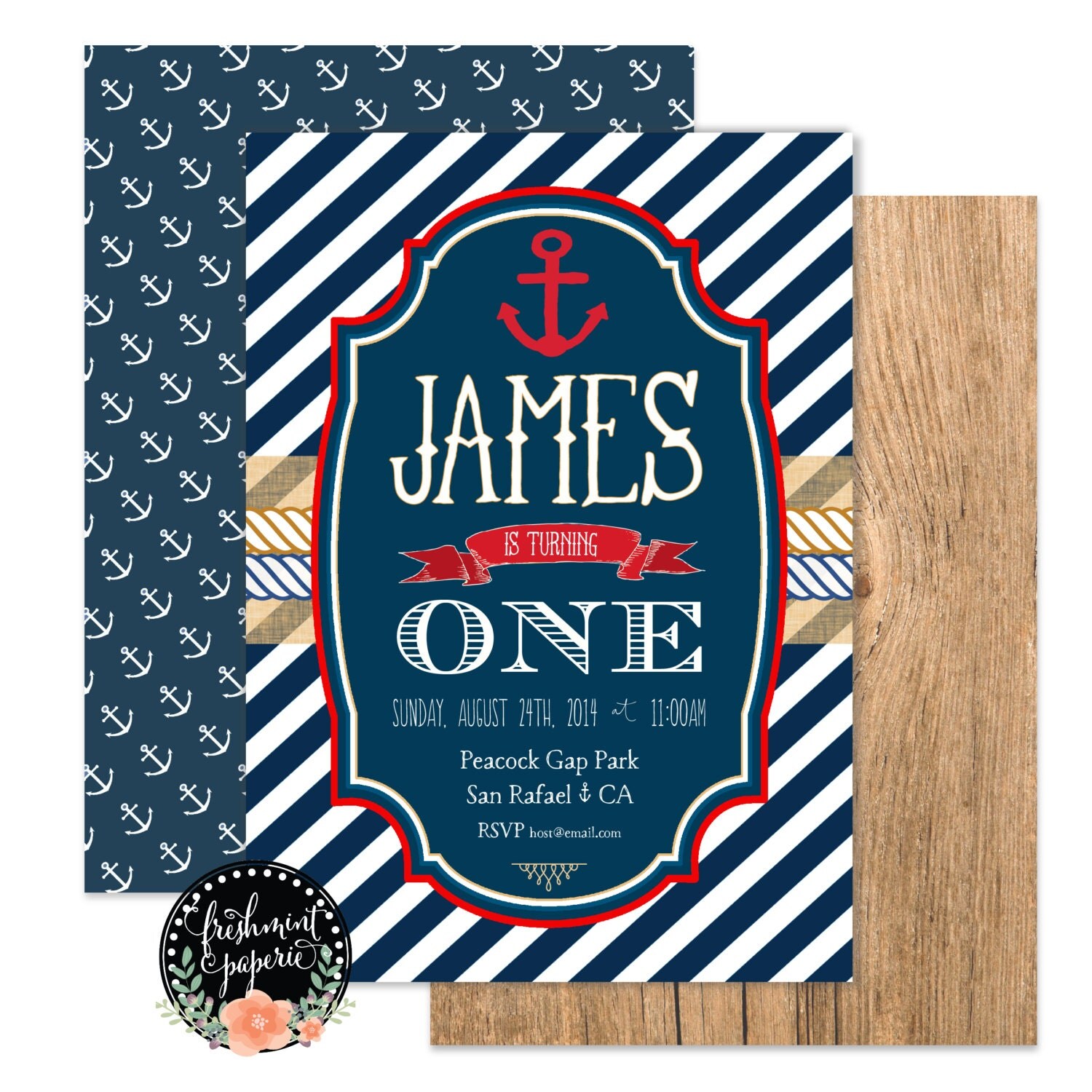 Printable invitations nautical invitation anchor