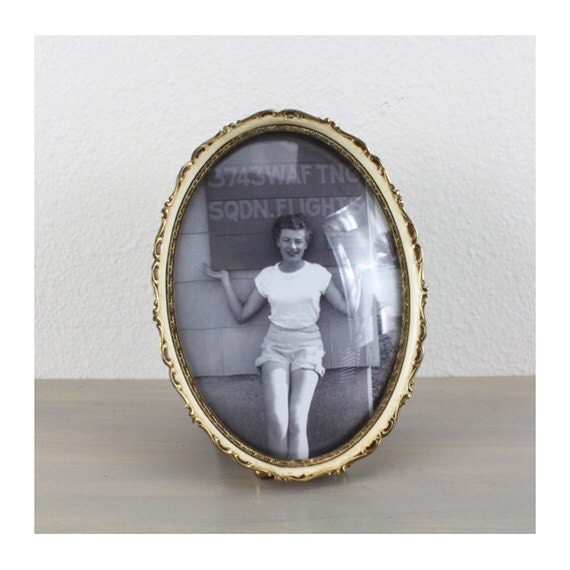 Oval Picture Frame Vintage Frame Convex Glass Frame