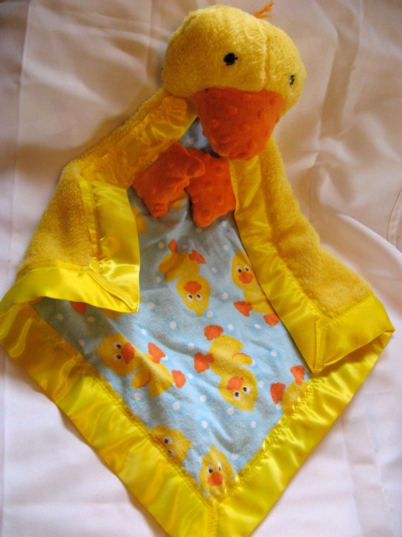 Ducky Cuddle Blanket Toy