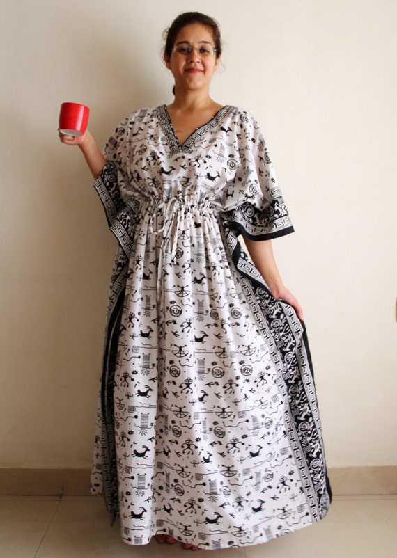 Shoulder button Nursing gown Indian dress Indian Caftan