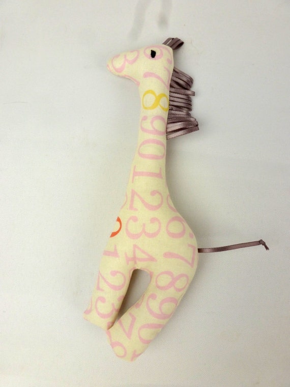 Handmade squeaky toy giraffe stuffed squeaky toy giraffe