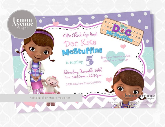Doc McStuffins Invitation Il_570xn