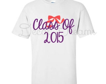 Class of 2015 2016 2017 Tshirt Tee Shirt Senior Shirt Cute Glitter ...