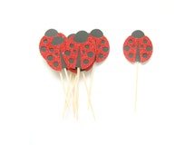 Popular items for ladybug cake toppers on Etsy