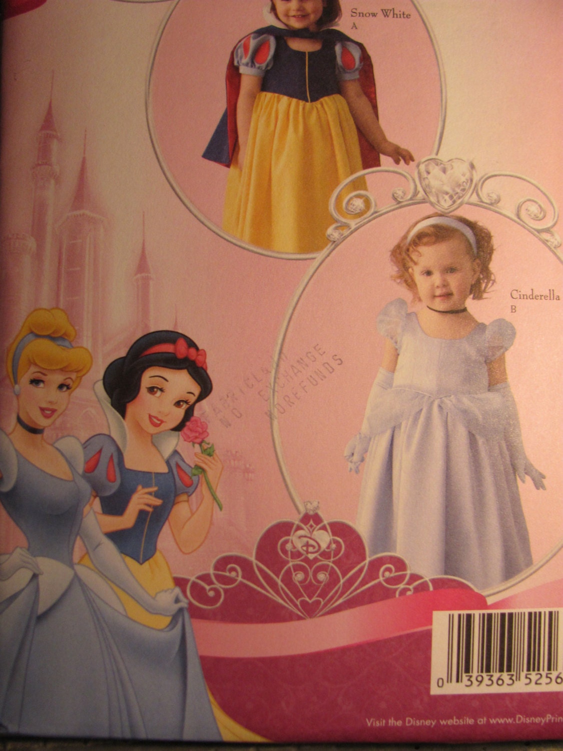 Disney Princess Costume Patterns for Little by OnceUponAnHeirloom