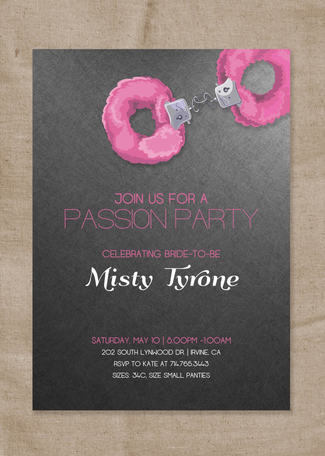 Passion Party Invitations Free 2