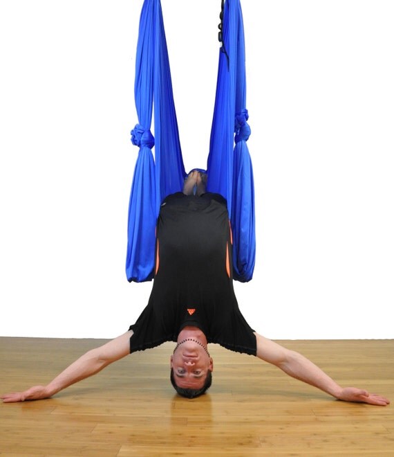 Superman Blue Deluxe Aerial Yoga Hammock for by FlyingHammock