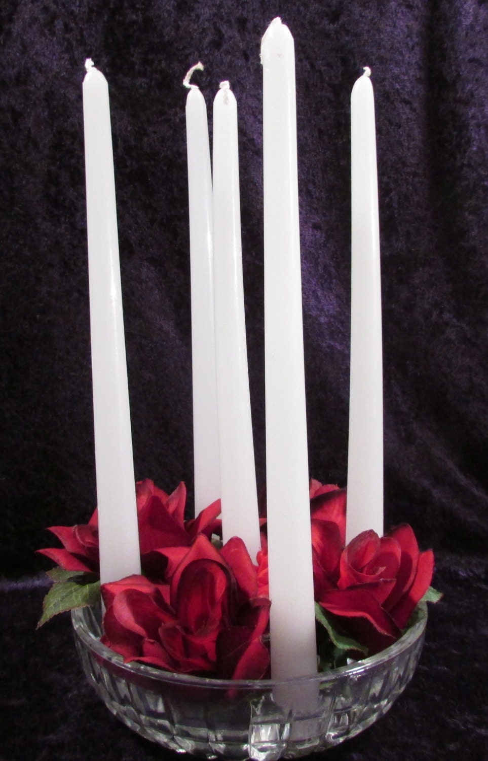 Multi Candle Holder L E Smith Glass Decor by 4RLoveOfOldAndNew