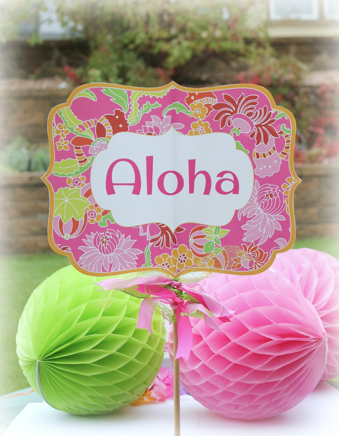 Printable Luau Small Yard Sign Luau Party Sign to by Punkyprep
