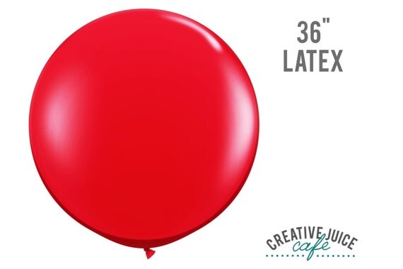 36" RED giant latex balloon - Perfect for weddings, birthdays, photography props Il_570xn