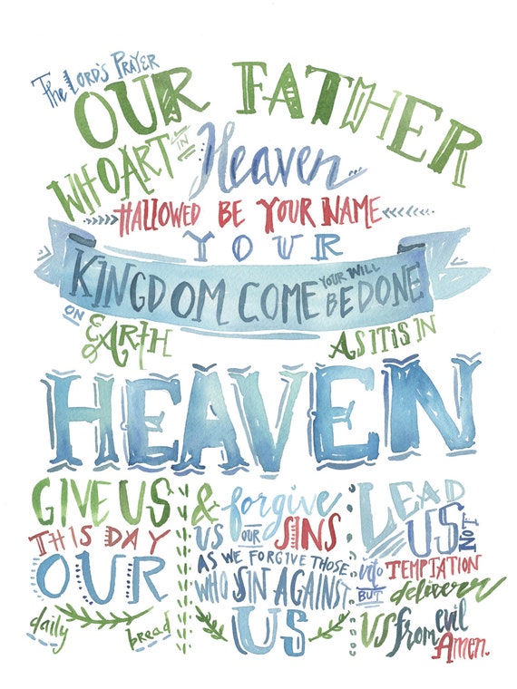 Exceptional image within the lord's prayer printable Versatile image inside the lord's prayer printable