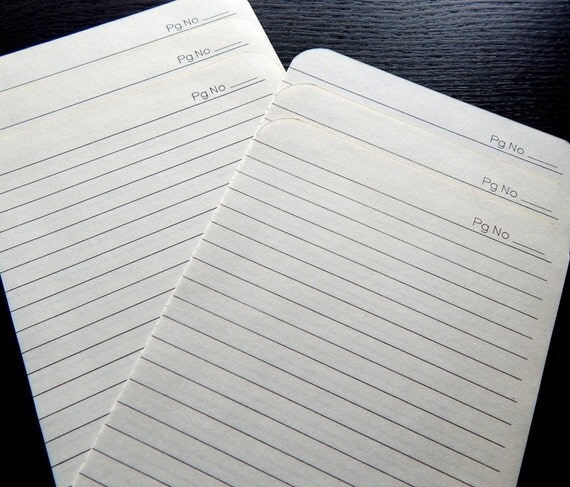 vintage notebook paper note paper lined paper planner
