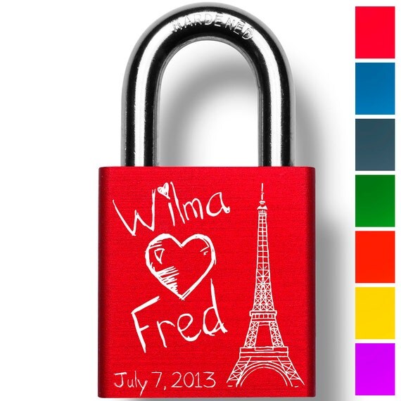 Engraved Love Lock Love Padlock by MakeLoveLocks on Etsy