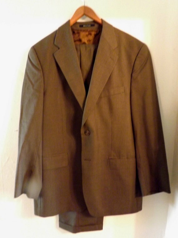 Ralph Lauren Chaps Brown Wool Suit Mens by HamptonFineMenswear