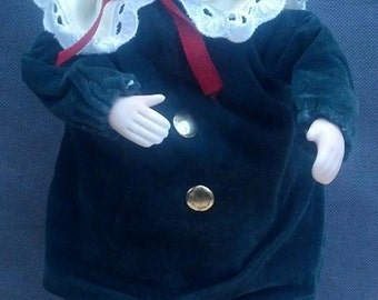 Collectible Schmid Doll Music Box / Schmid Musical Porcelain Doll / Musical Doll / Schmid Doll / Collectible Music Box /Best Gift Idea/ F377