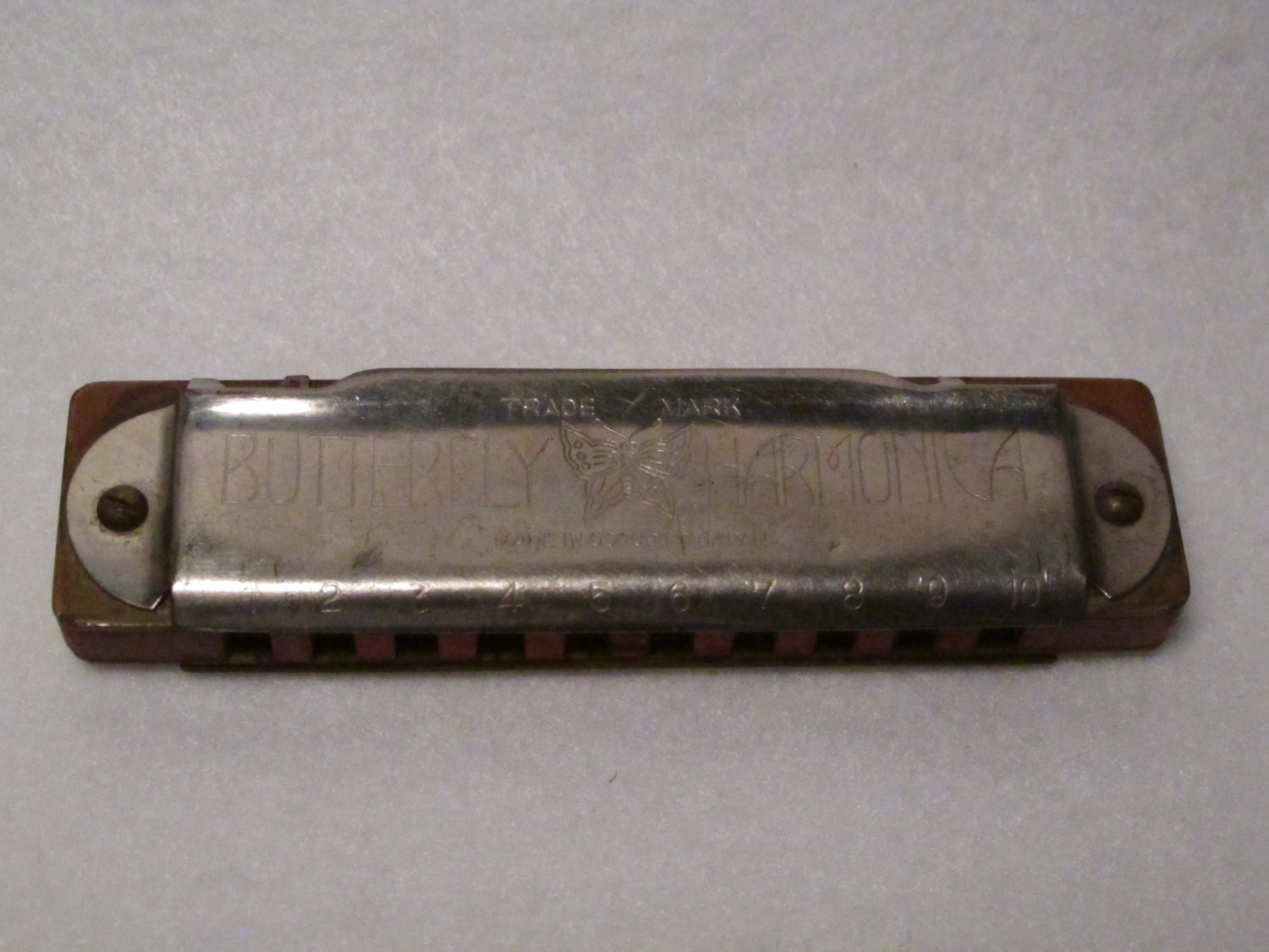 Vintage Butterfly Harmonica Made in OCCUPIED JAPAN 19451952