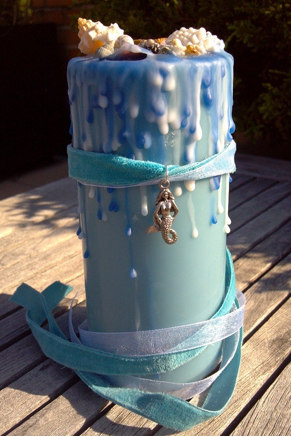 Mermaid Candle Mermaid Jewelry Mermaid Pendant by