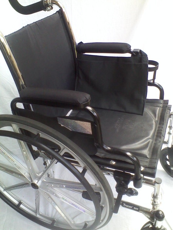 Items similar to Handmade Wheelchair or Power chair Armrest Pouch/Bag