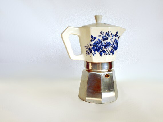 Italian espresso maker Flory Express in ceramic moka espresso