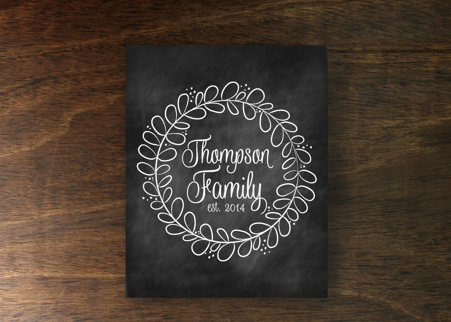 Family Established Print Printable Download by Paperelli on Etsy