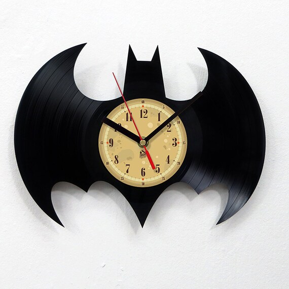 Vinyl Record Clock Batman. by TheVinylClocks on Etsy