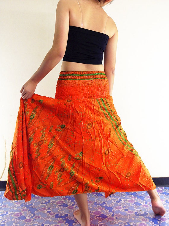 Thai Women Maxi Dress Gypsy Dress Skirt Rayon Dress Ryon Skirt