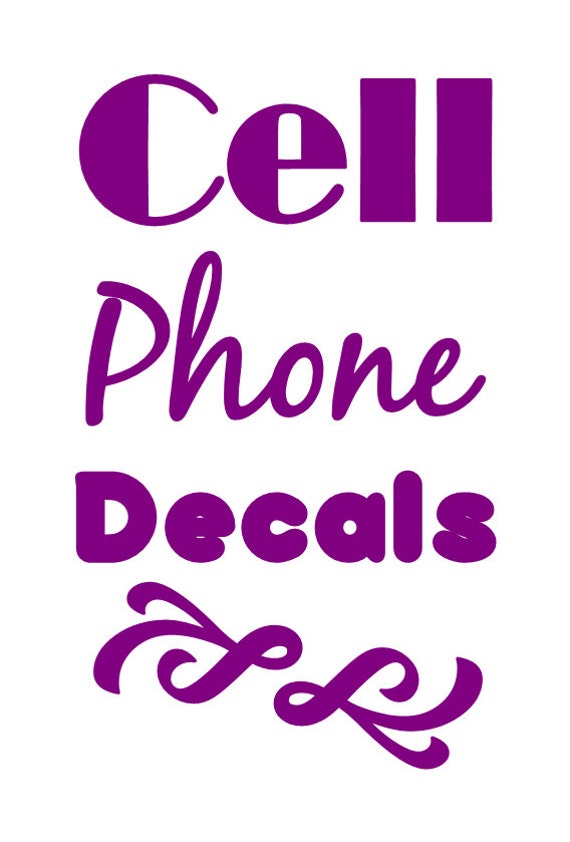 Cell phone iPad and tablet decals custom made to order.