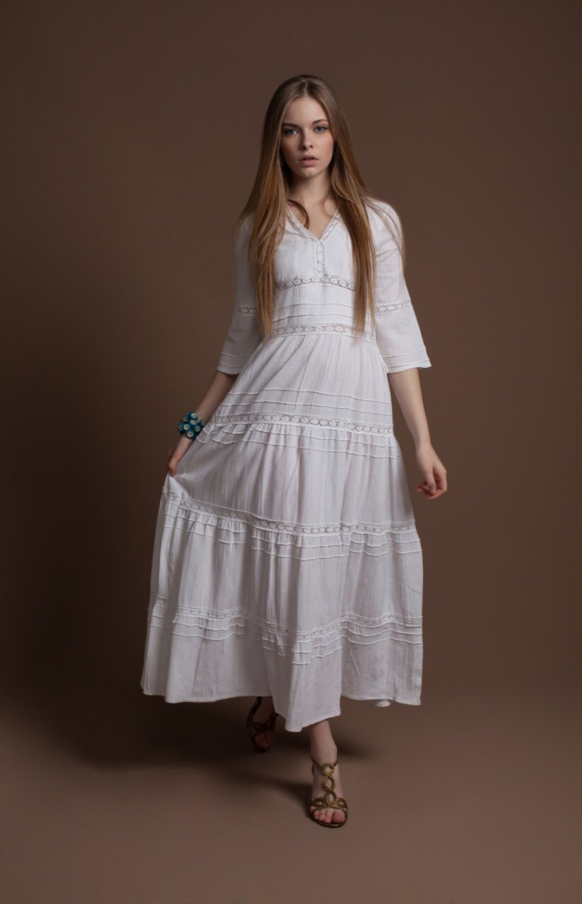 Summer Style 100 Cotton Dress Silebezi Fabric V by SuteWorld