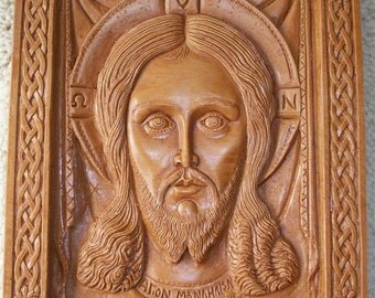 Jesus Christ Agion Mandilion Aromatic <b>Christian Wall</b> Icon Plaque made with <b>...</b> - il_340x270.625433020_m9ak