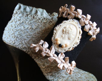 Manchette bracelet shabby - CAMEE FROU-FROU