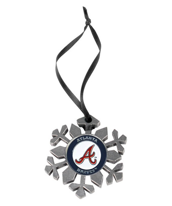 atlanta braves snowflake christmas ornament atlanta braves snowflake christmas ornament