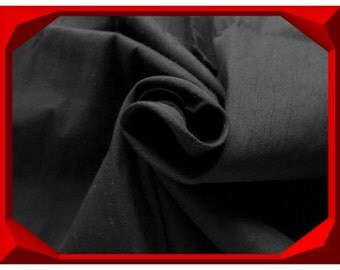 Mysterious Black Dupioni Silk Fabric, Indian Fabrics By The Yard, Black Silk Fabric, Indian Silk Fabric, Silk Dupion Fabric, Wholesale