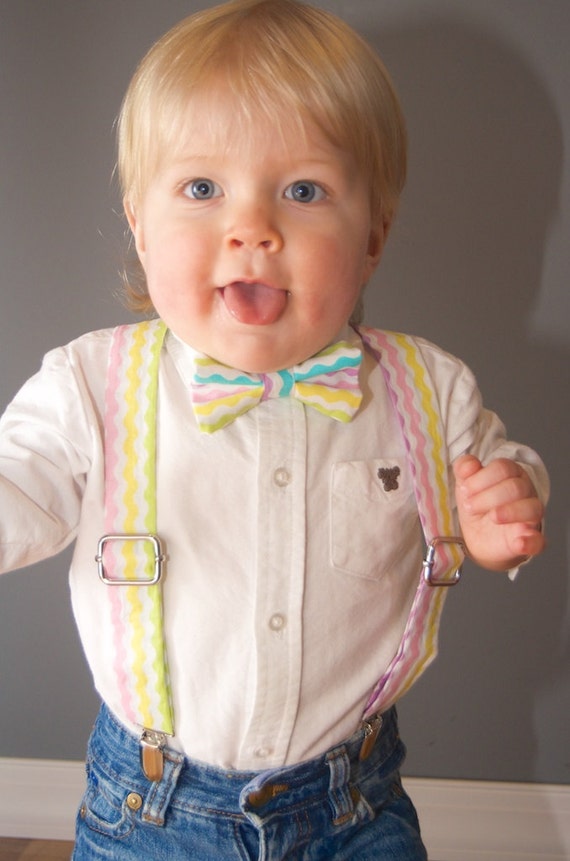 Easter Bow Tie & Suspenders Set easter bow tie by DapperGent