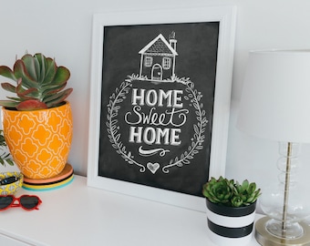 Home Sweet Home Print Chalkboard Art Home Sweet Home Art Chalk Home Sweet Home Print Chalkboard Art Home Sweet Home Art Chalk