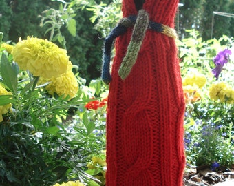 Lucky Charm Knit in Wine Cotton Blend