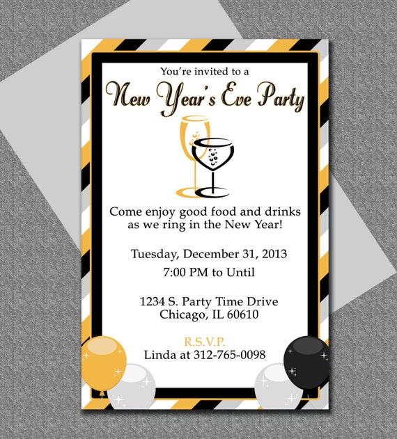 New Years Eve Party Invitations Templates 3