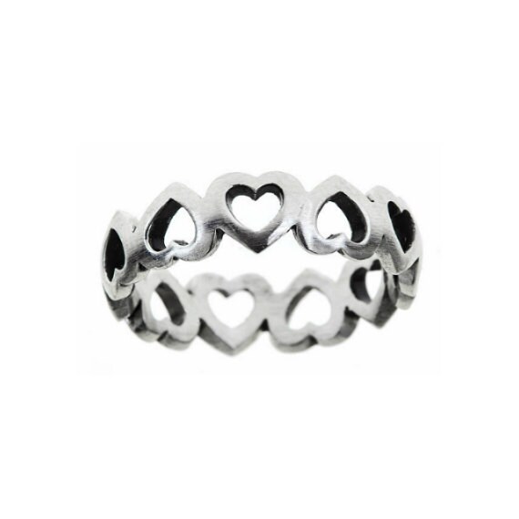 Sterling Silver Heart Ring - Heart shaped ring small heart ring tiny ...