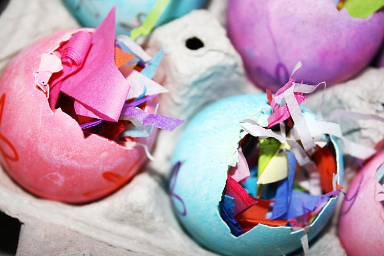 Gender Reveal Party Confetti Eggs Cascarones Baby by MyMercado