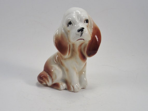 vintage basset hound statue