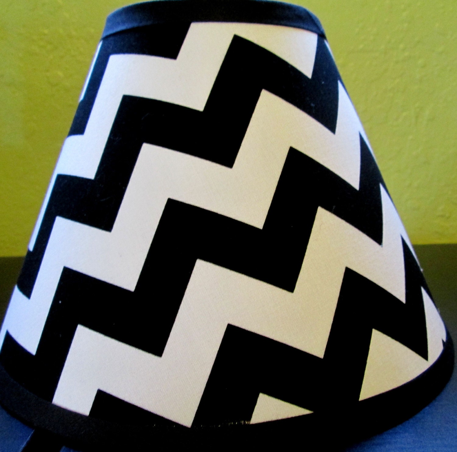 ON SALE Lampshade Lamp Shade made w Black White by 3ButtonsN2Bows