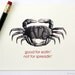 Funny Greeting Card. Good For Eatin'. Crab Card. Snarky Greeting Card. Humorous Card.