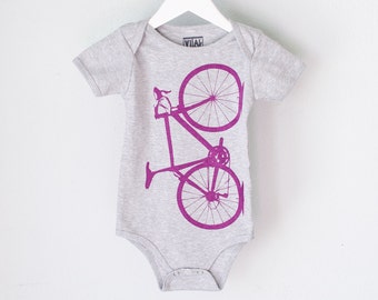 VITAL BICYCLE 6-12 months Infant Heather One Piece Amethyst PURPLE