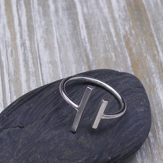silver bar ring open bars ring by jkadesigns on etsy silver bar ring open bars ring by jkadesigns on etsy