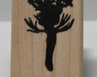 Coreopsis Silhouette- Channel Islands rubber stamp