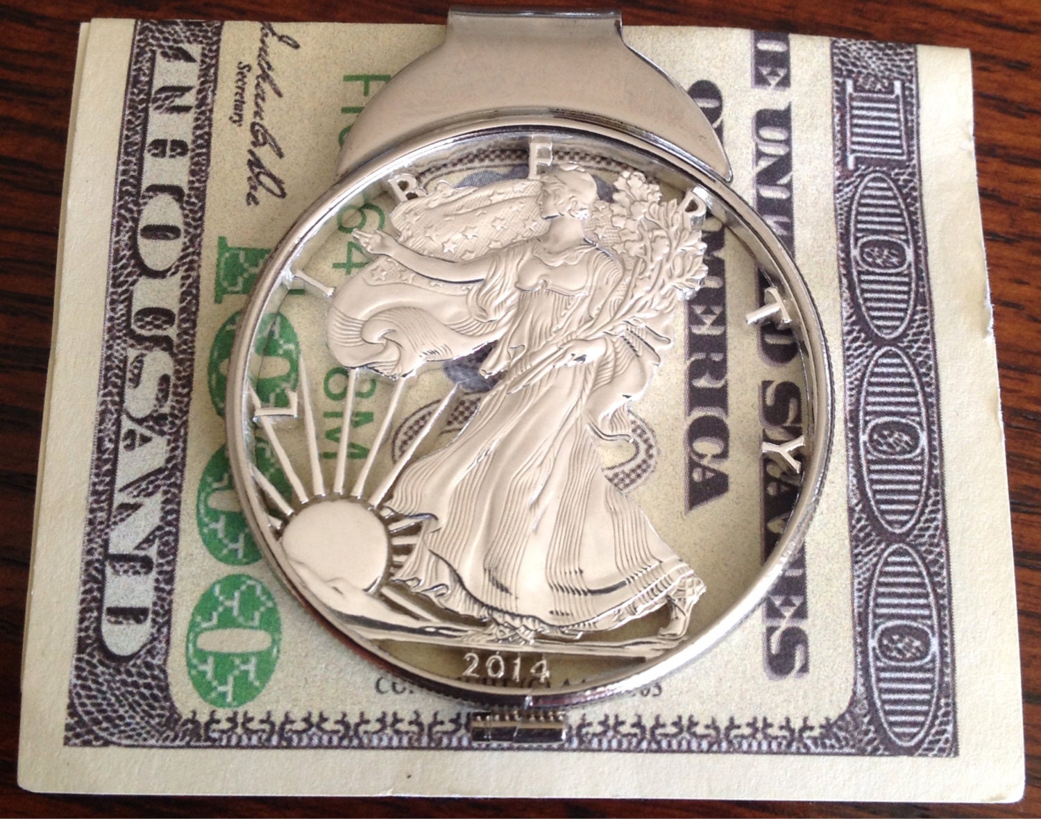 dollar coin money clip